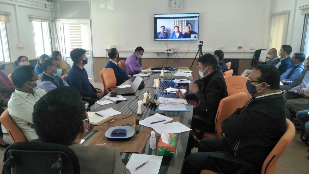 MONTHLY MEETING OF BRANCH OFFICERS AND SECTIONAL INCHARGES HELD ON 23.03.2021, WHEREIN FOR THE FIRST TIME, PRINCIPAL ACCOUNTANT GENERAL (AUDIT) THROUGH VIDEO CONFERENCE (VC) CONDUCTED A MID-TERM REVIEW OF THE PA ON DBT WITH THE AUDIT PARTY STATIONED AT MON, NAGALAND (NEAR INTERNATIONAL BORDER OF MYANMAR)