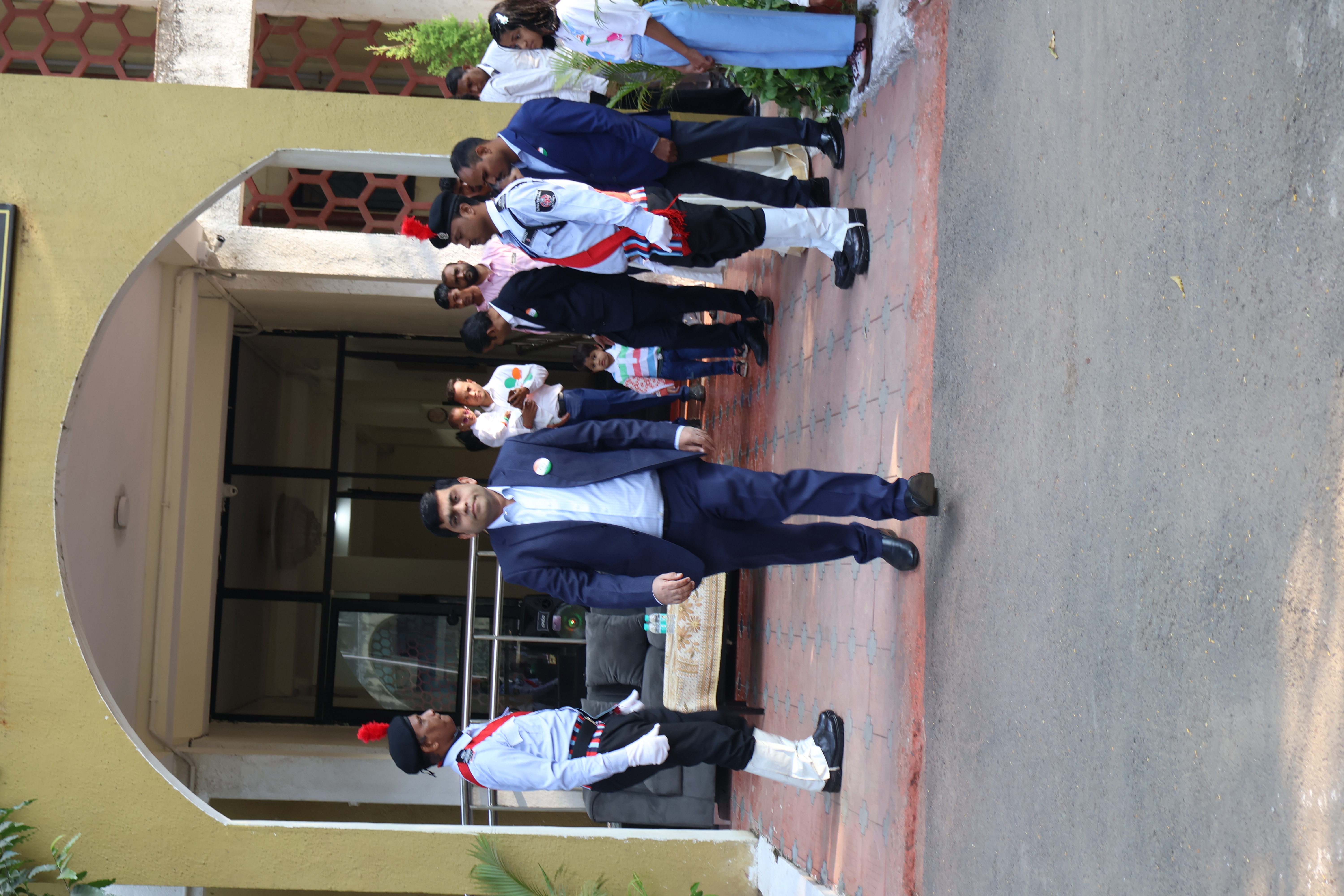 PD, RCBKI Nagpur - moving to unfurl the National Flag on Republic Day