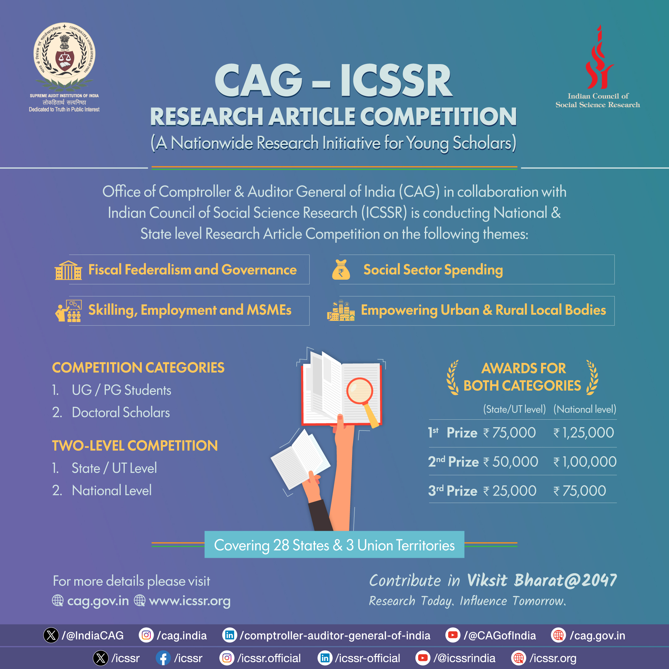 CAG–ICSSR Research Article Competition Poster